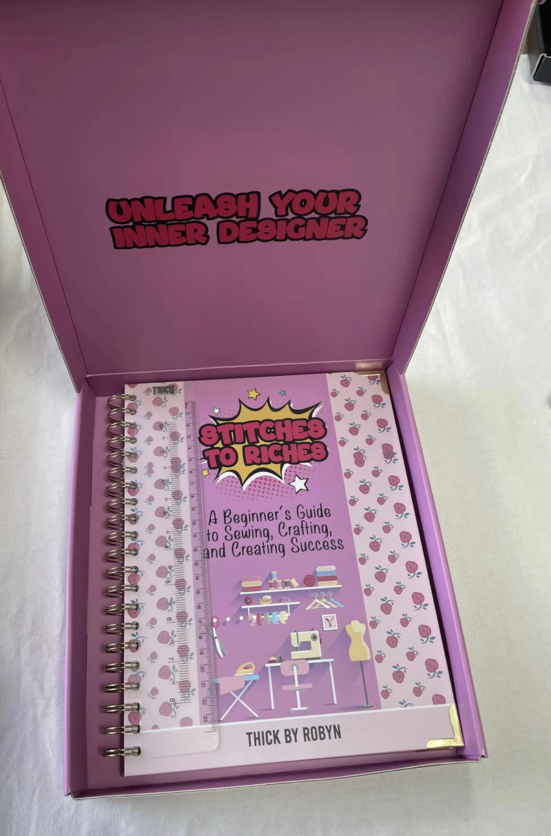 “Beginner Sewing Journal with customizable templates for project tracking, durable spiral binding, and stylish cover.”
