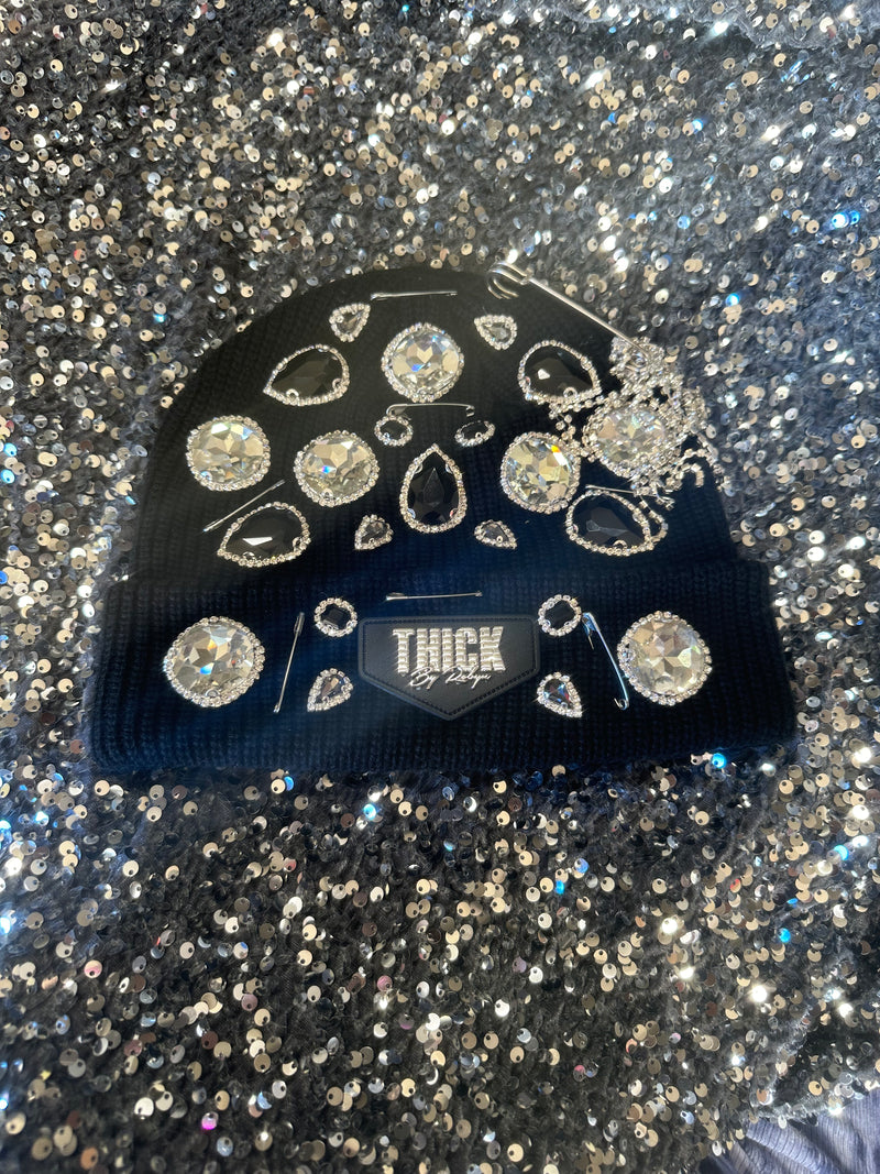 Thick by Robyn bedazzled beanie