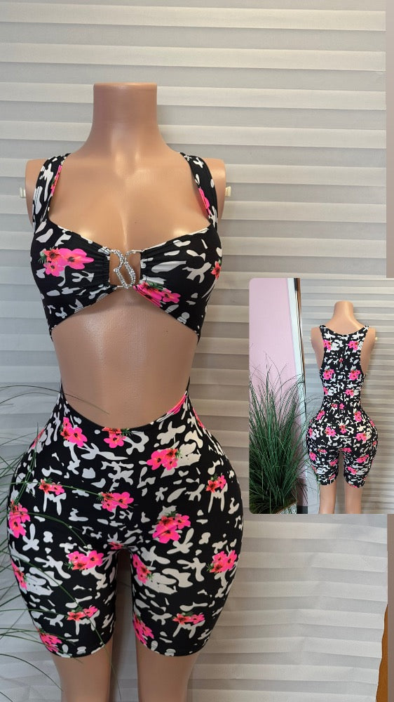 ROBYN S LOGO  Barbie floral jumpsuit