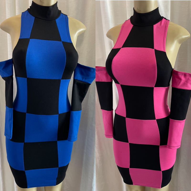 checkered dress